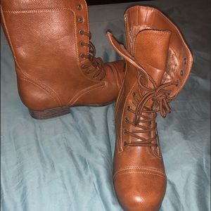 ✨ Faux Fur Combat Boots ✨